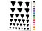Pizza Slice Triangle Solid Temporary Tattoo Water Resistant Fake Body Art Set Collection